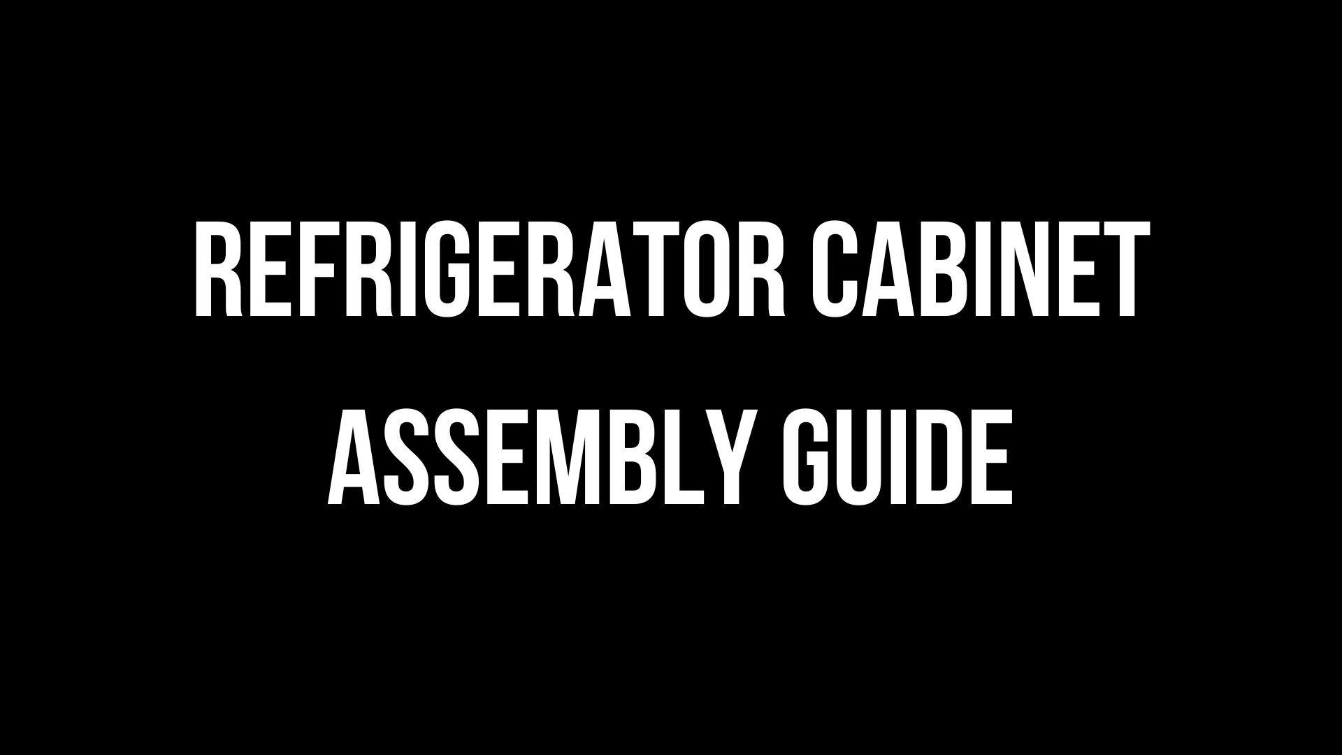 Refrigerator Cabinet Assembly